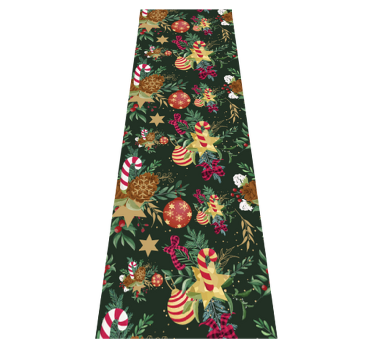 Vinylový koberec vánoce větvičky dekorace - TenStickers