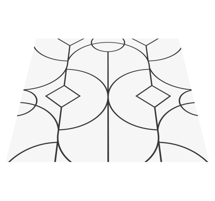 Vinylový koberec do ložnice v elegantním klasickém stylu - TenStickers