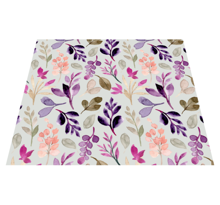 Vinylový koberec do ložnice květnový jemný odstín - TenStickers