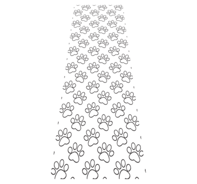 Vinylový koberec do ložnice s kočičími tlapkami - TenStickers
