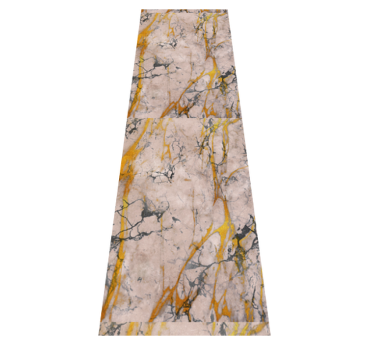 Vinylový koberec do ložnice teplý zlatý mramor - TenStickers