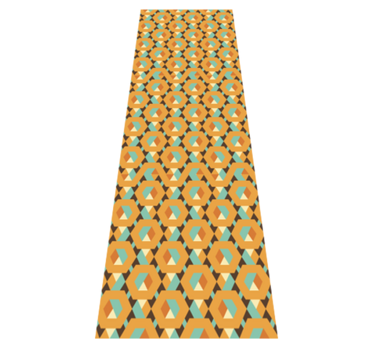 Vinylový koberec do ložnice geometrické klidné tvary - TenStickers