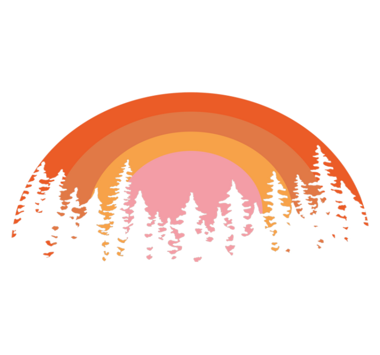 Přírodní vinylový koberec vintage slunce - TenStickers