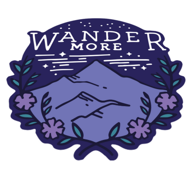 Přírodní vinylový koberec pro turistiku v horách - TenStickers