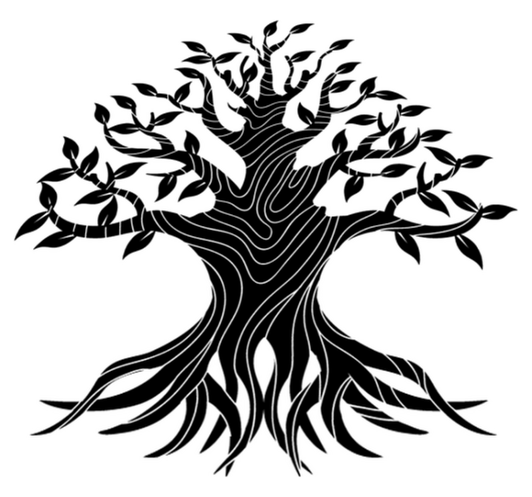 Přírodní vinylový koberec linije stromu života - TenStickers