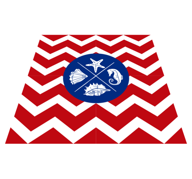 Přírodní vinylový koberec s mořskou mušlí - TenStickers