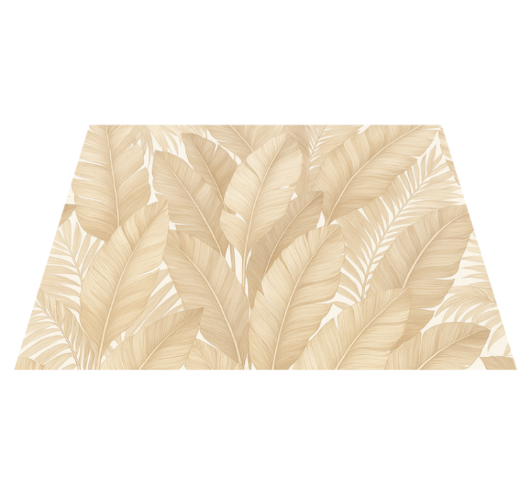 Vinylový koberec do ložnice měkká botanika - TenStickers