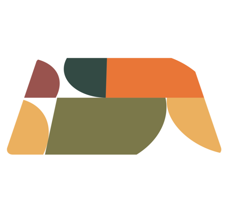 Geometrický vinylový koberec abstraktní geometrie - TenStickers