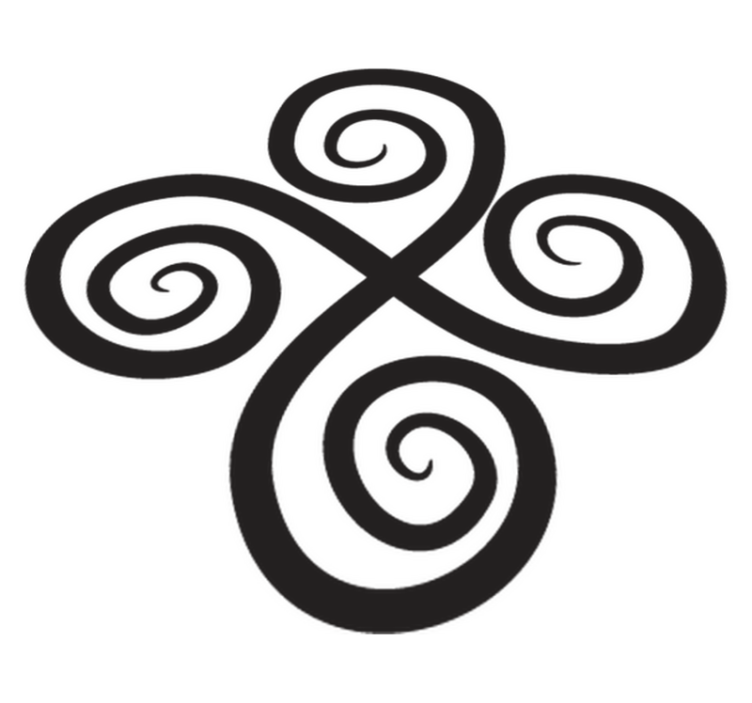 Geometrický vinylový koberec elegantní točivý prvek - TenStickers