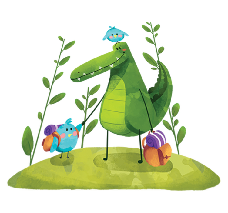 Vinylový koberec pro děti přátelé bažin - TenStickers