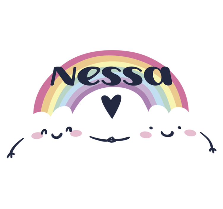 Vinylový koberec pro děti s osobním duhovým motivem - TenStickers