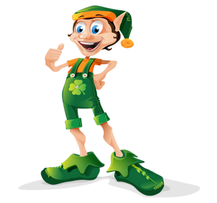 Vinylový koberec pro děti skřítek s trojlístkem - TenStickers