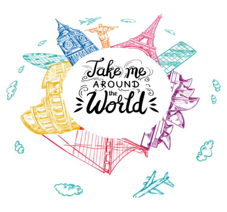 Vinylový koberec do ložnice klenoty světa - TenStickers