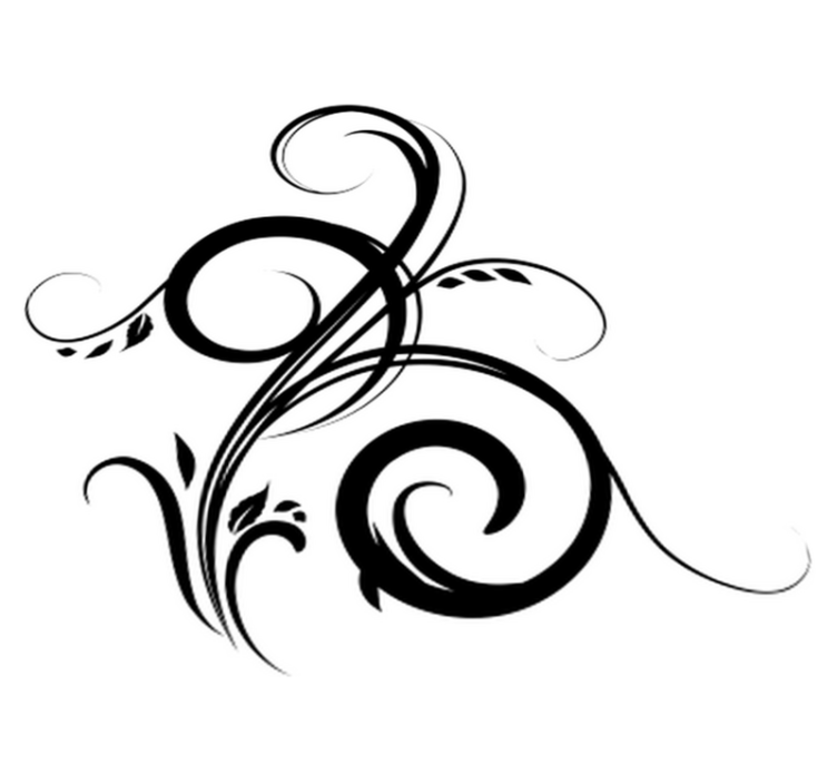 Vinylový koberec do ložnice s filigránovým vzorem - TenStickers