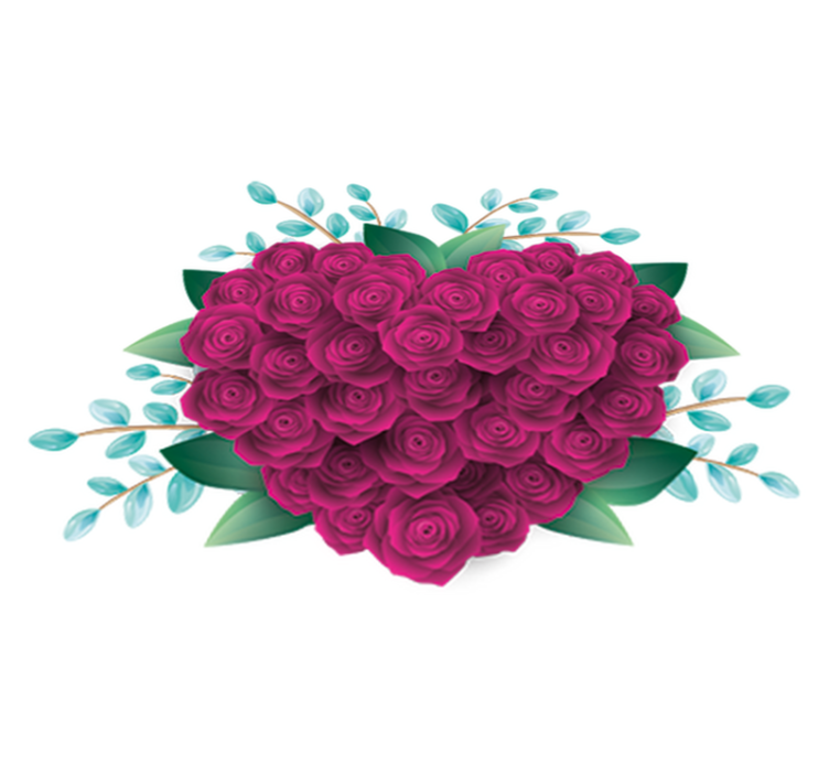 Vinylový koberec do ložnice s uzavřenými růžemi - TenStickers