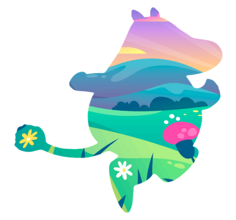 Vinylový koberec pro děti muminí svět - TenStickers