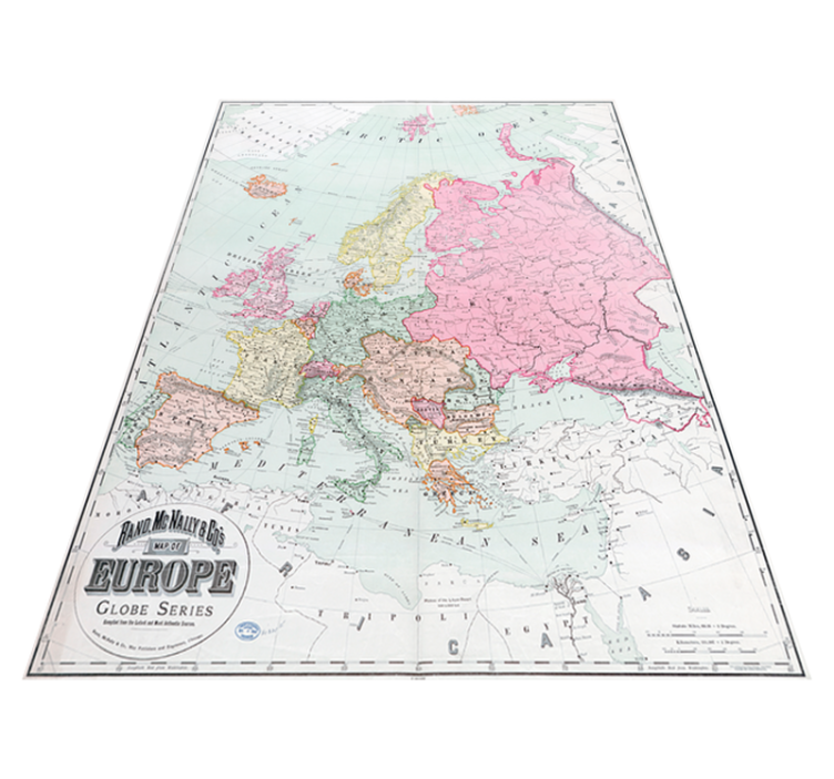 Vinylový koberec z celého světa mapa evropy 1900 - TenStickers