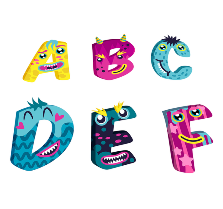 Vinylový koberec pro děti s abecedními písmeny - TenStickers