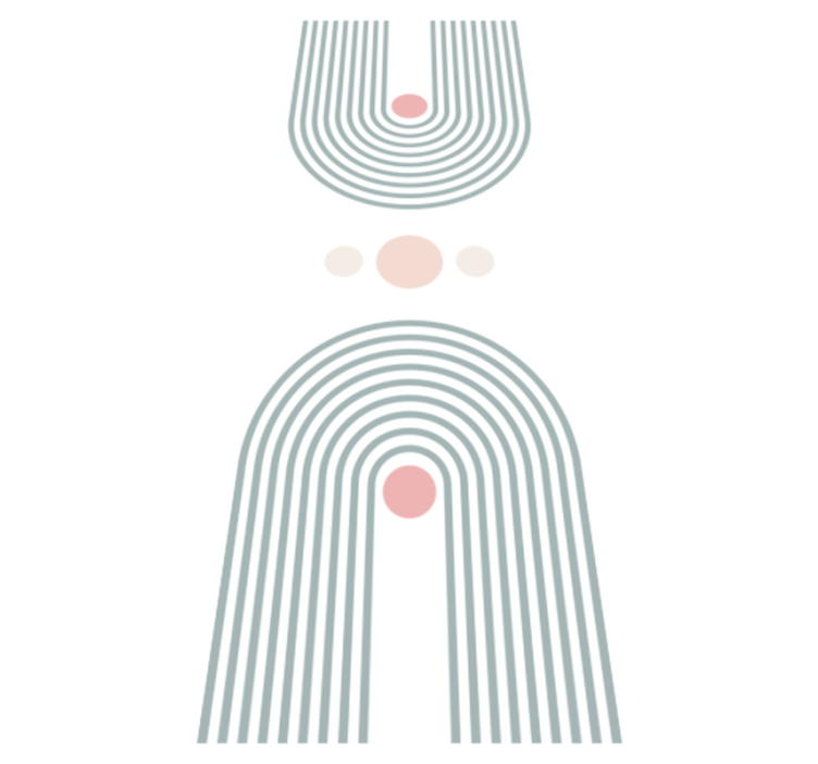 Koupelnový vinylový koberec abstraktní minimalismus - TenStickers