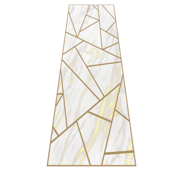 Vinylový studijní koberec mramorová geometrická mozaika - TenStickers