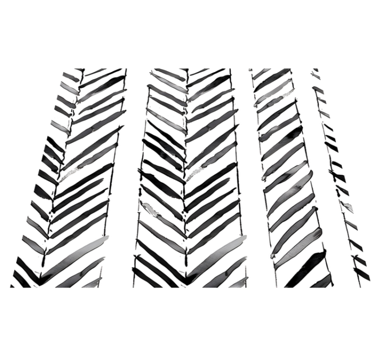Vinylový studijní koberec s černobílým geometrickým vzorem - TenStickers