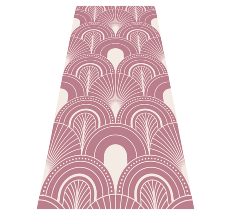 Vinylový studijní koberec v rose gold arc stylu - TenStickers