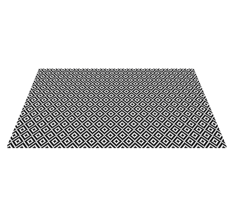 Kmenové náměstí geometrické etnické vinyl koberec - TenStickers