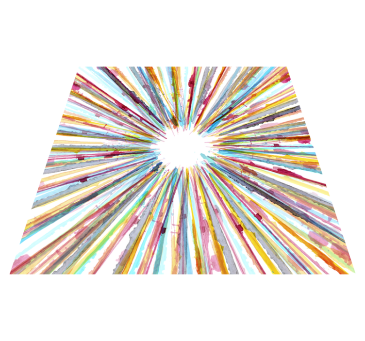 Akvarel pruhovaný vinyl koberec - TenStickers