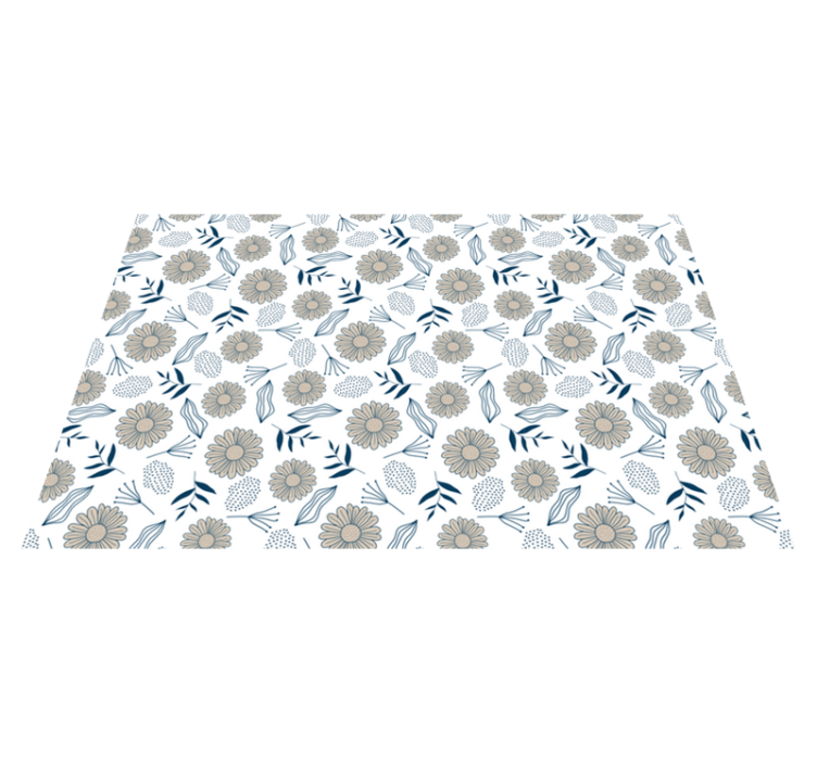 Nádherný koberec z béžové sedmikrásky z ložnice - TenStickers