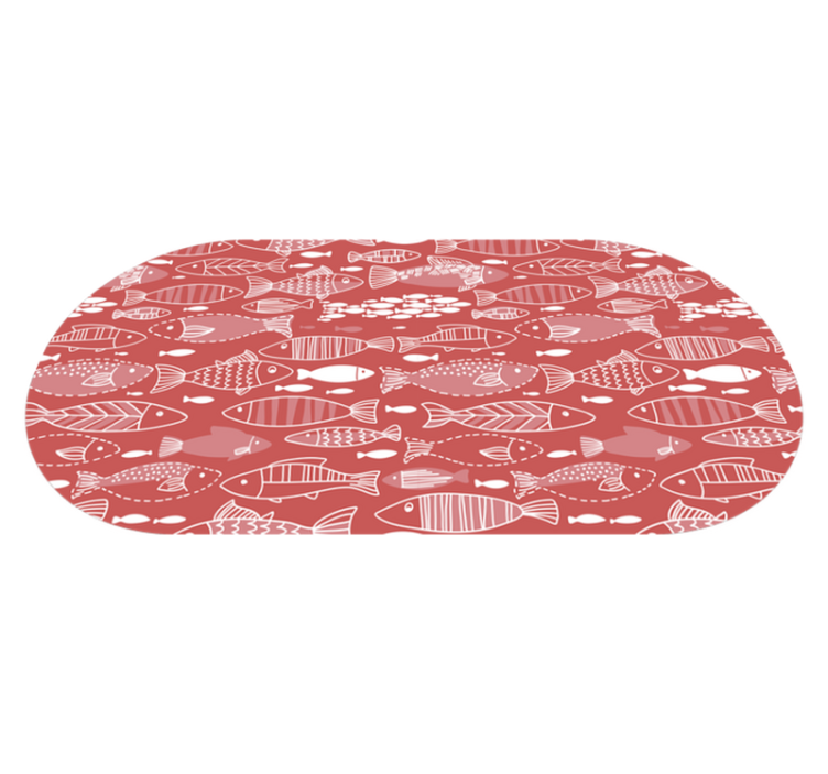 Mnoho ryb pod mořskými zvířaty vinyl koberec - TenStickers