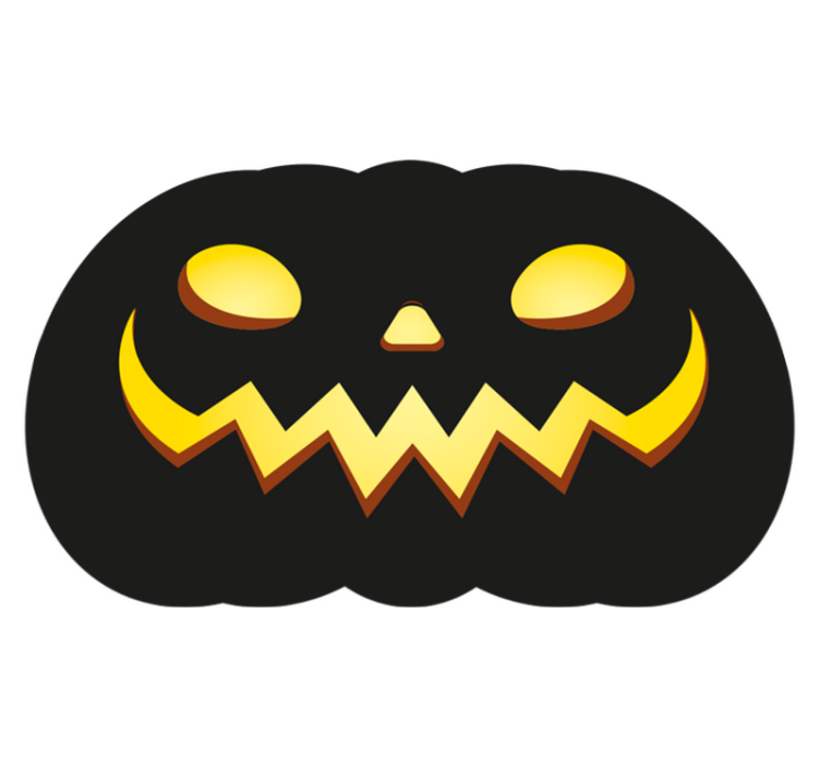 Děsivý vinylový koberec halloween dýně - TenStickers