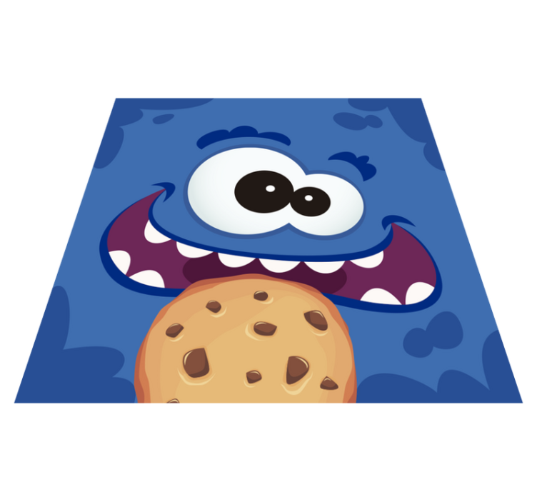 Dětský vinylový koberec cookie monster - TenStickers