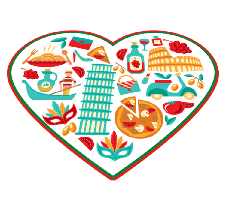 Italský nejslavnější ikony moderní koberec - TenStickers