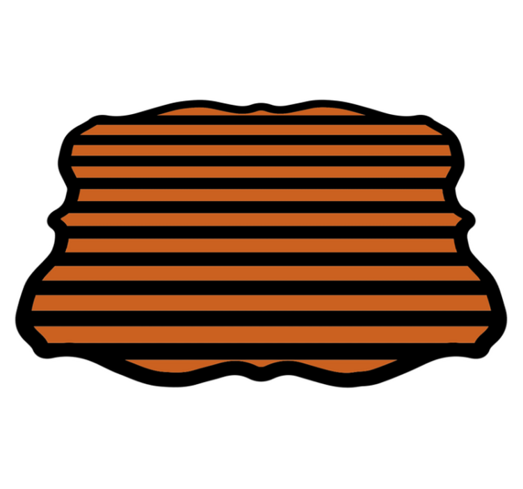 Halloweenské pruhy Vinylový koberec předvečer všech svatých - TenStickers