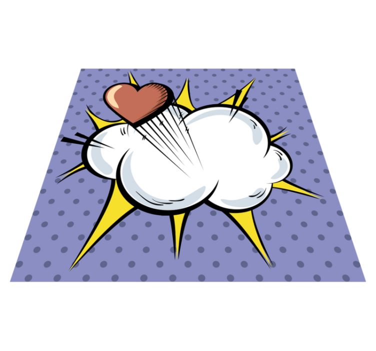 Pop art komiks vintage koberec - TenStickers