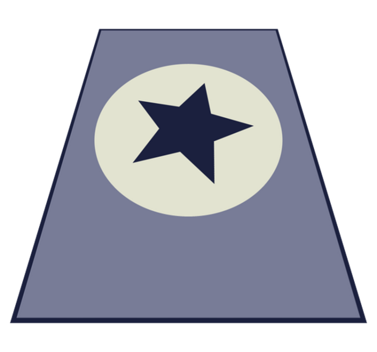 Vinylový koberec odstínů modré hvězdy - TenStickers