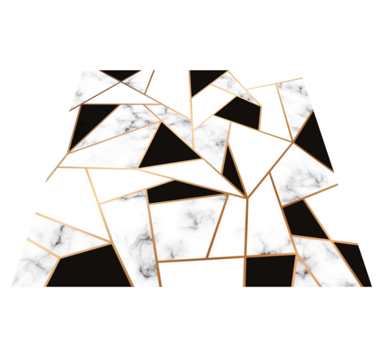 Elegantní koberec s černou a bílou texturou - TenStickers