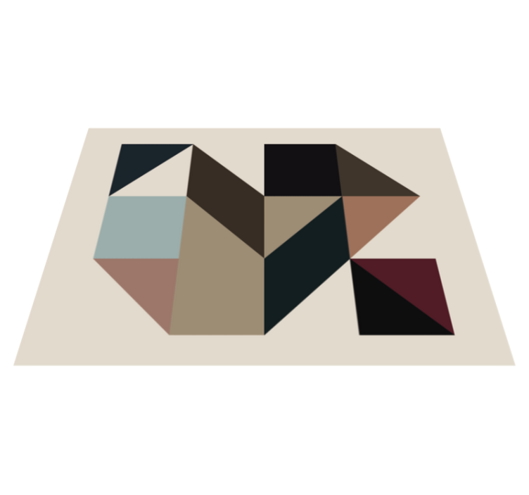 Vinylový koberec geometrické tvary geometrické koberce - TenStickers