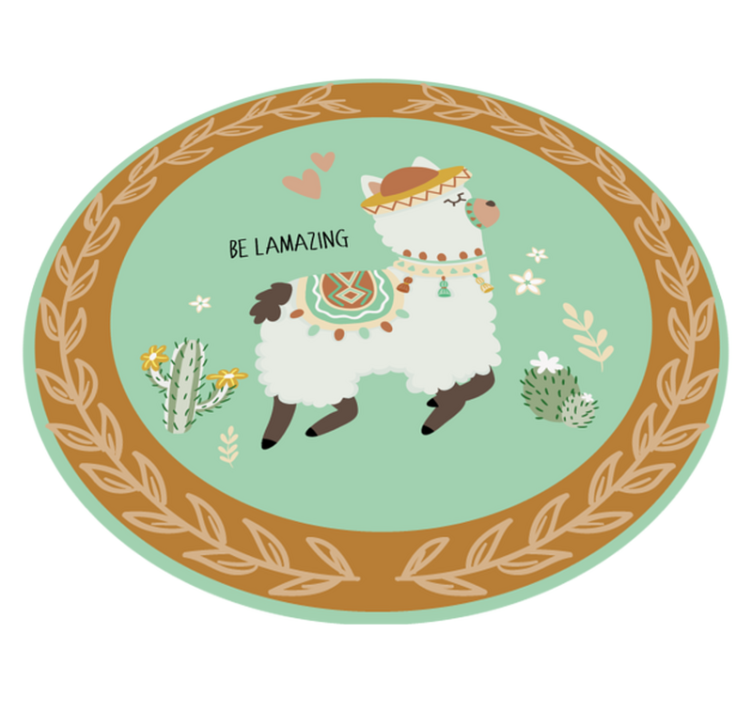 Být llamazing zvířecí vinylový koberec - TenStickers