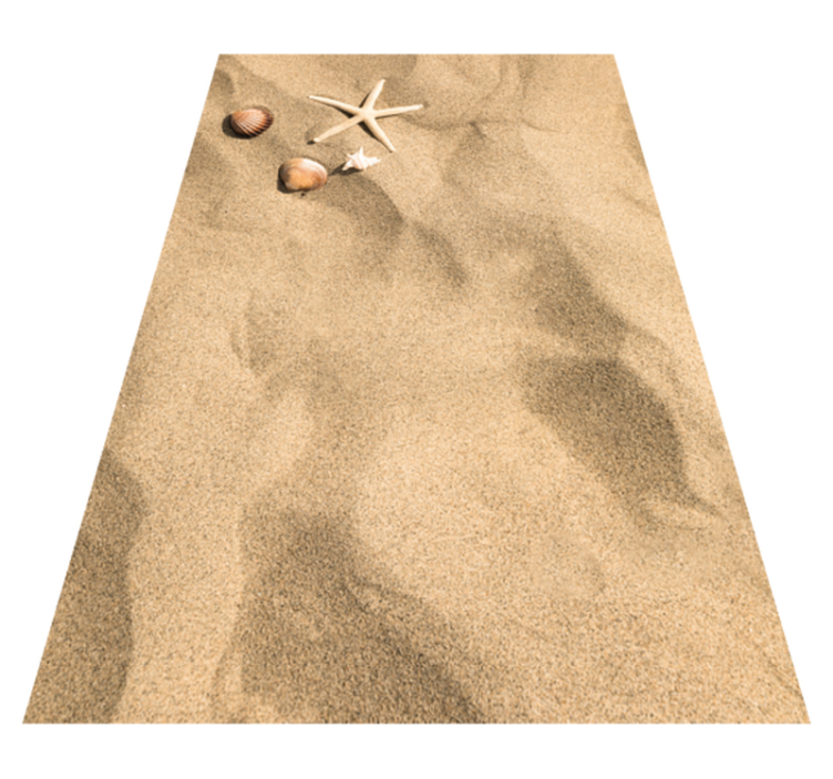 Elegance na pláži Vinylová rohož na balkon - TenStickers