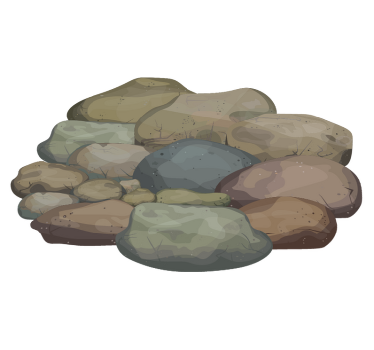 Oblázková ilustrace Vinylový koberec s efektem kamene - TenStickers