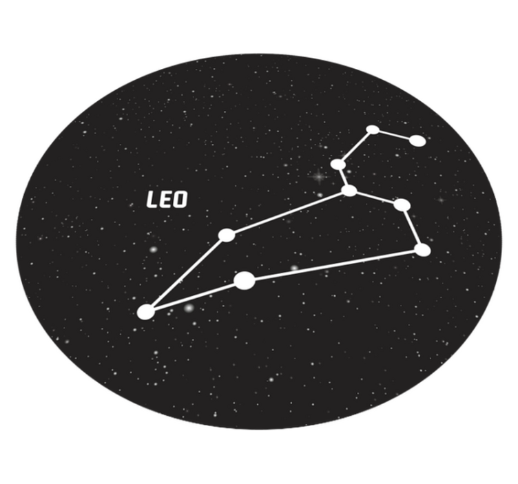 Znamení zvěrokruhu lev moderní koberec - TenStickers