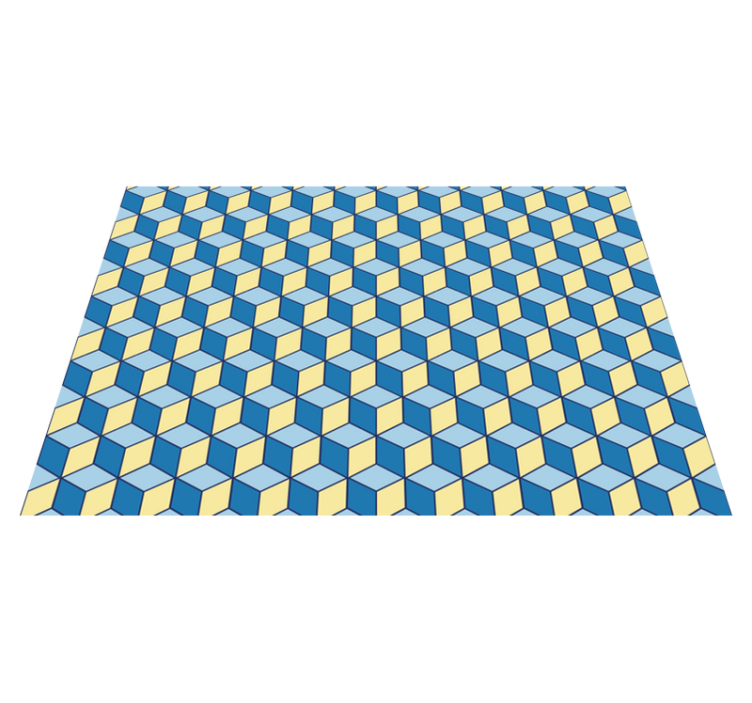 Vinylový koberec kuchyně 3d efekt geometrické koberce - TenStickers