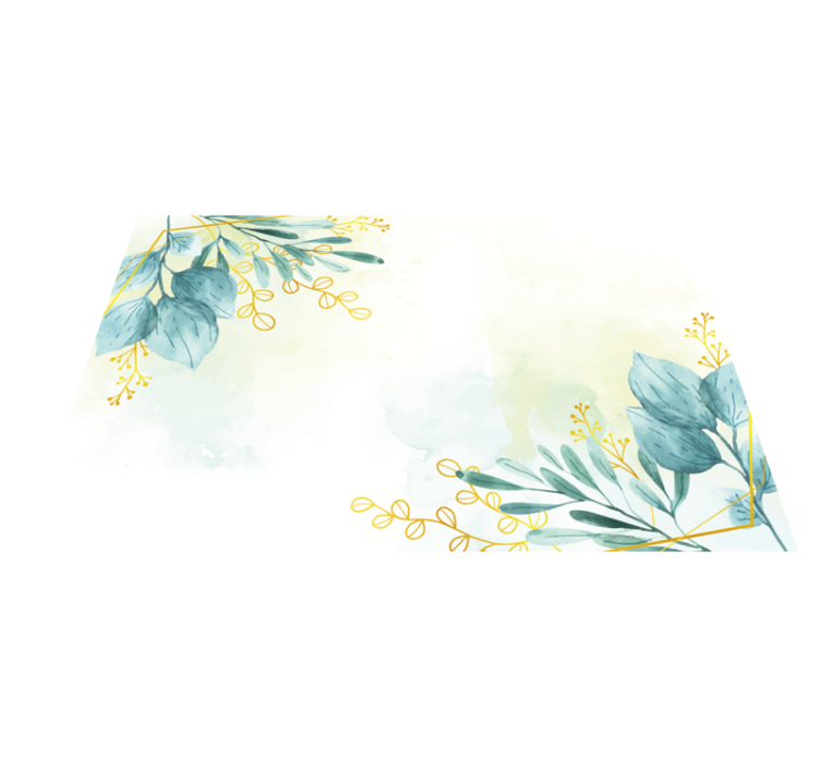 Obývací pokoj květinový koberec květinový koberec - TenStickers