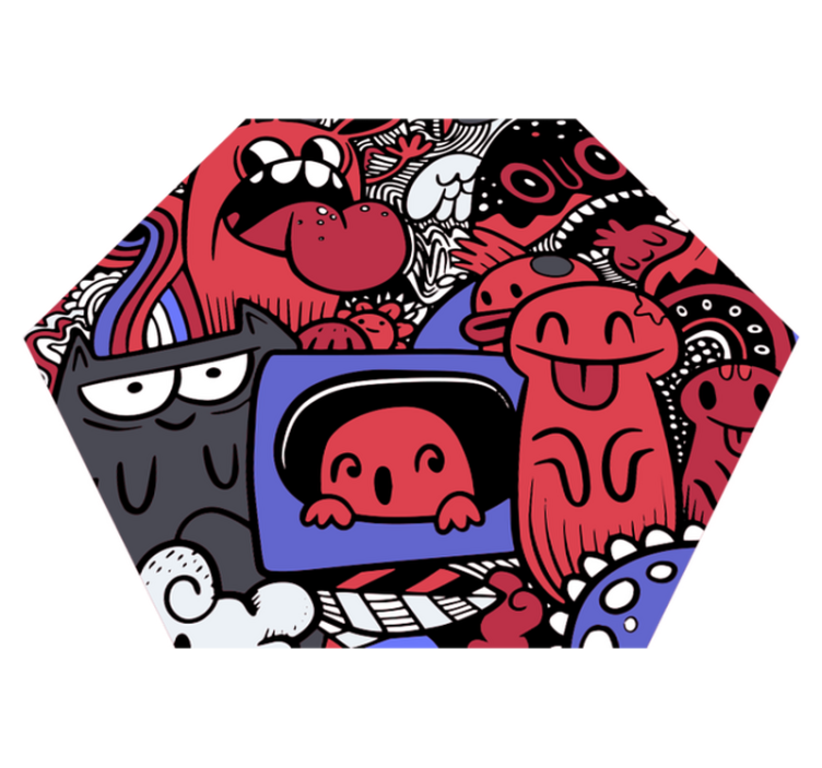 Cool graffiti teen vinylový koberec - TenStickers