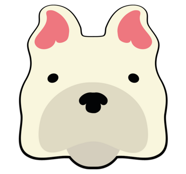 Roztomilá psí dekorace Zvířecí vinylový koberec - TenStickers