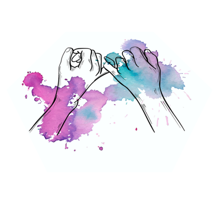 Koberec pro milovníky barevných fluorescenčních prášků - TenStickers