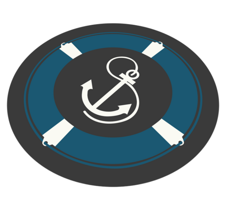 Motiv námořní kotvy Mozaikový vinylový koberec - TenStickers