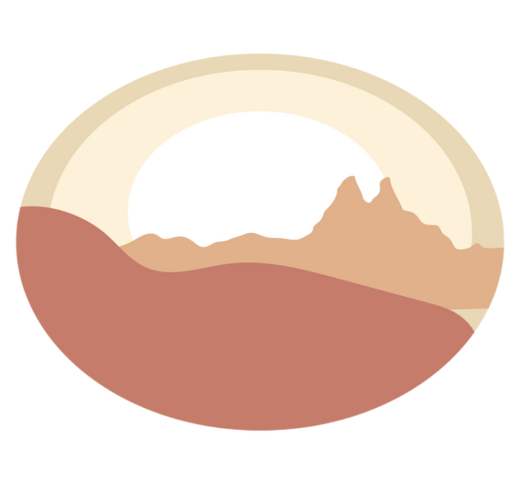 Minimalistická krajina Přírodní vinylový koberec - TenStickers