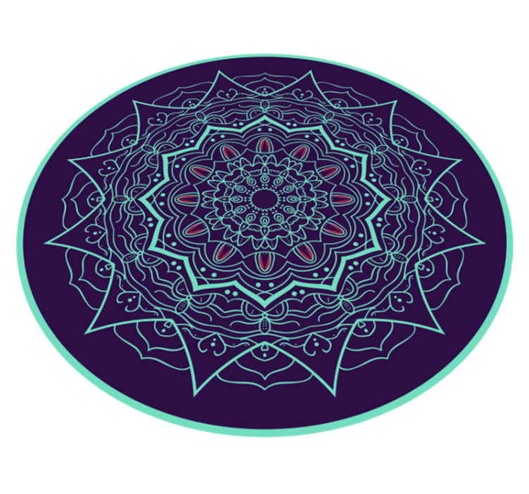 Design kruhu mandaly Mandala vinylový koberec - TenStickers